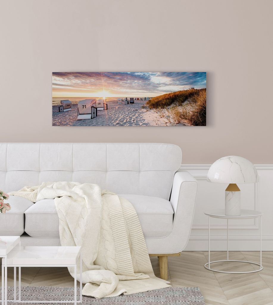 Színes vászon kép 30x95 cm, tengerpart - LE TOUQUET - Butopêa akciós termékkép 1